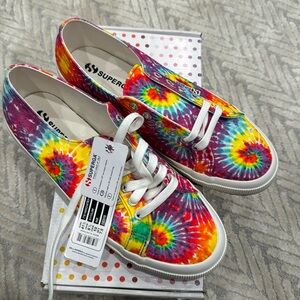 Superga Tie Day Canvas Sneakers, multiple sizes